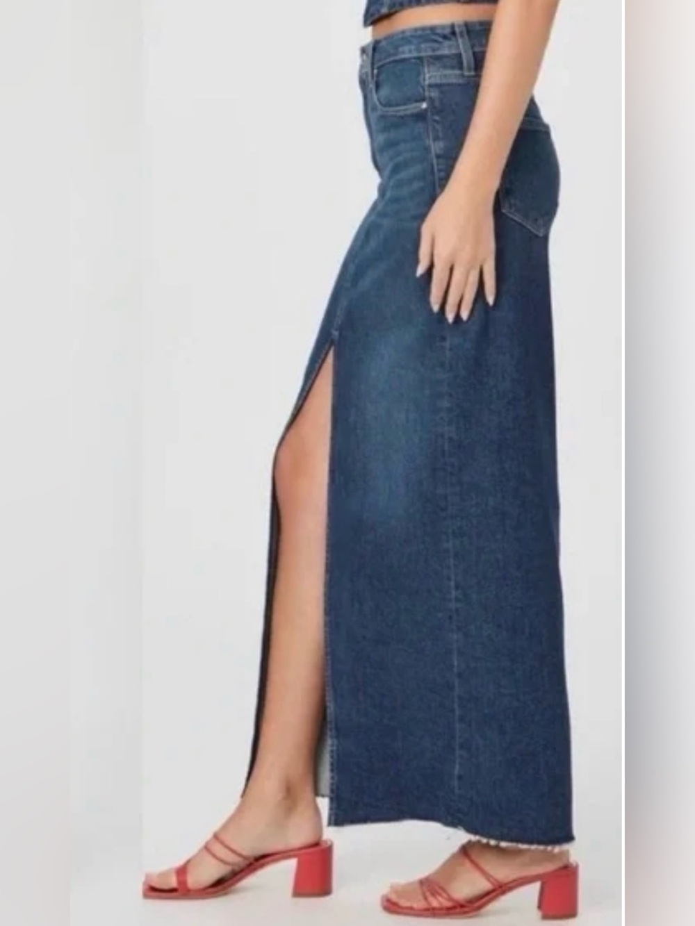 NWT Paige Denim Maxi Skirt - Size 10/30 - Picture 3 of 6